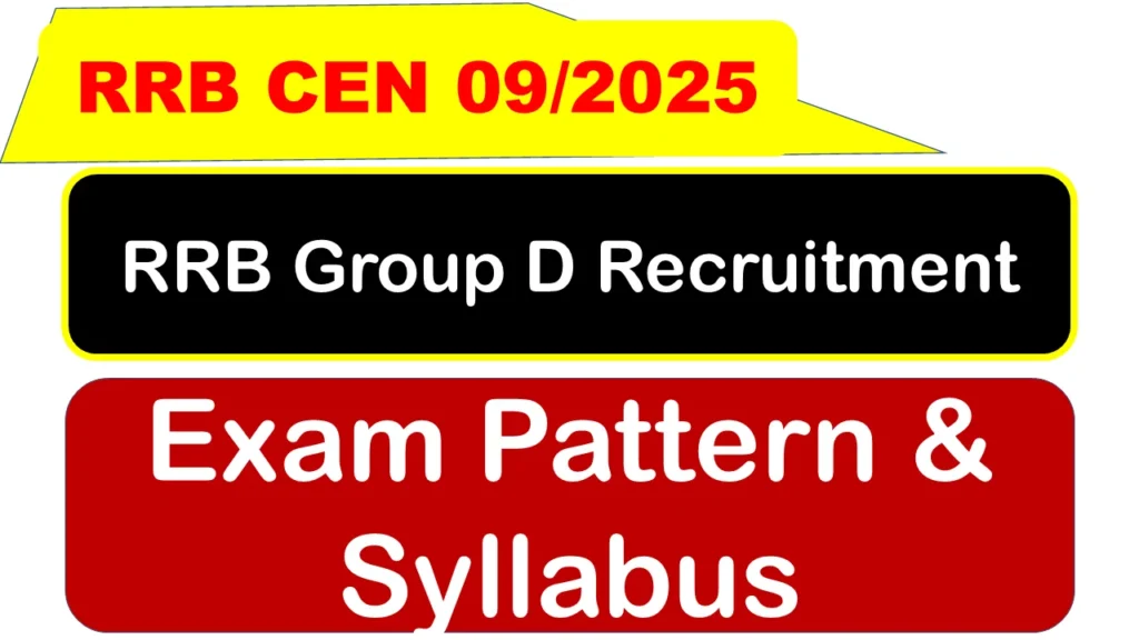 RRB CEN 09/2025 Syllabus